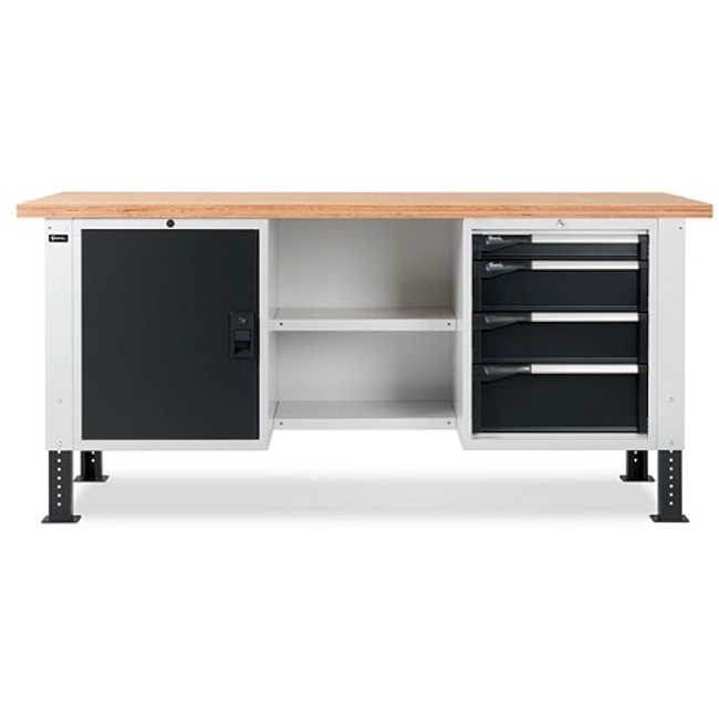Vendita online Banco Work Master BR 2001 piano Multiplex mm.2000x750x740/1115H - Grigio
